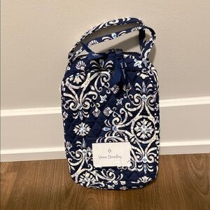 Vera Bradley Navy and White Quilted Lunch Box